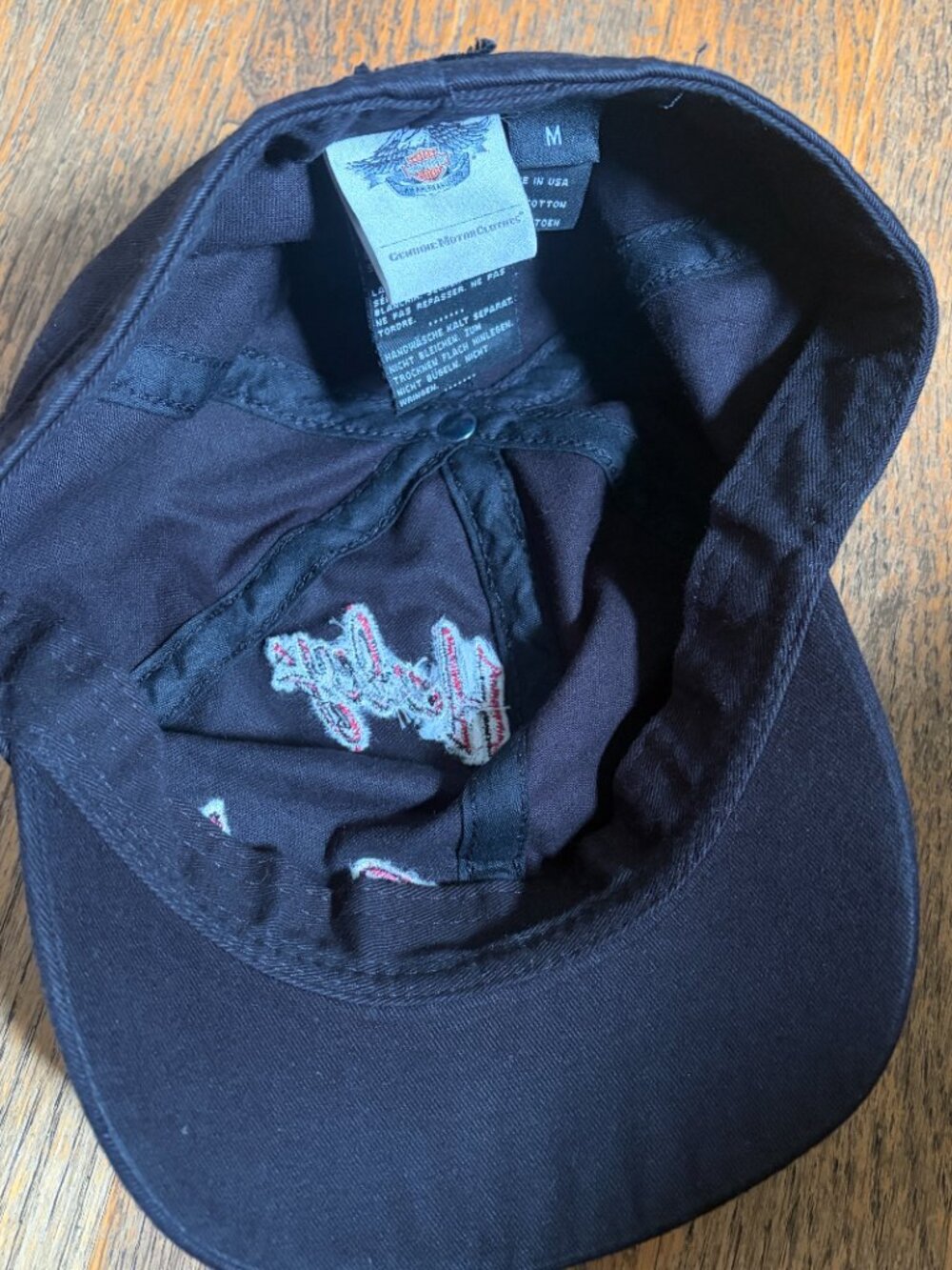 Harley Davidson Hat Cap. Silver Crystal/Rhinestone American Size M Bling NWOT - Picture 7 of 8
